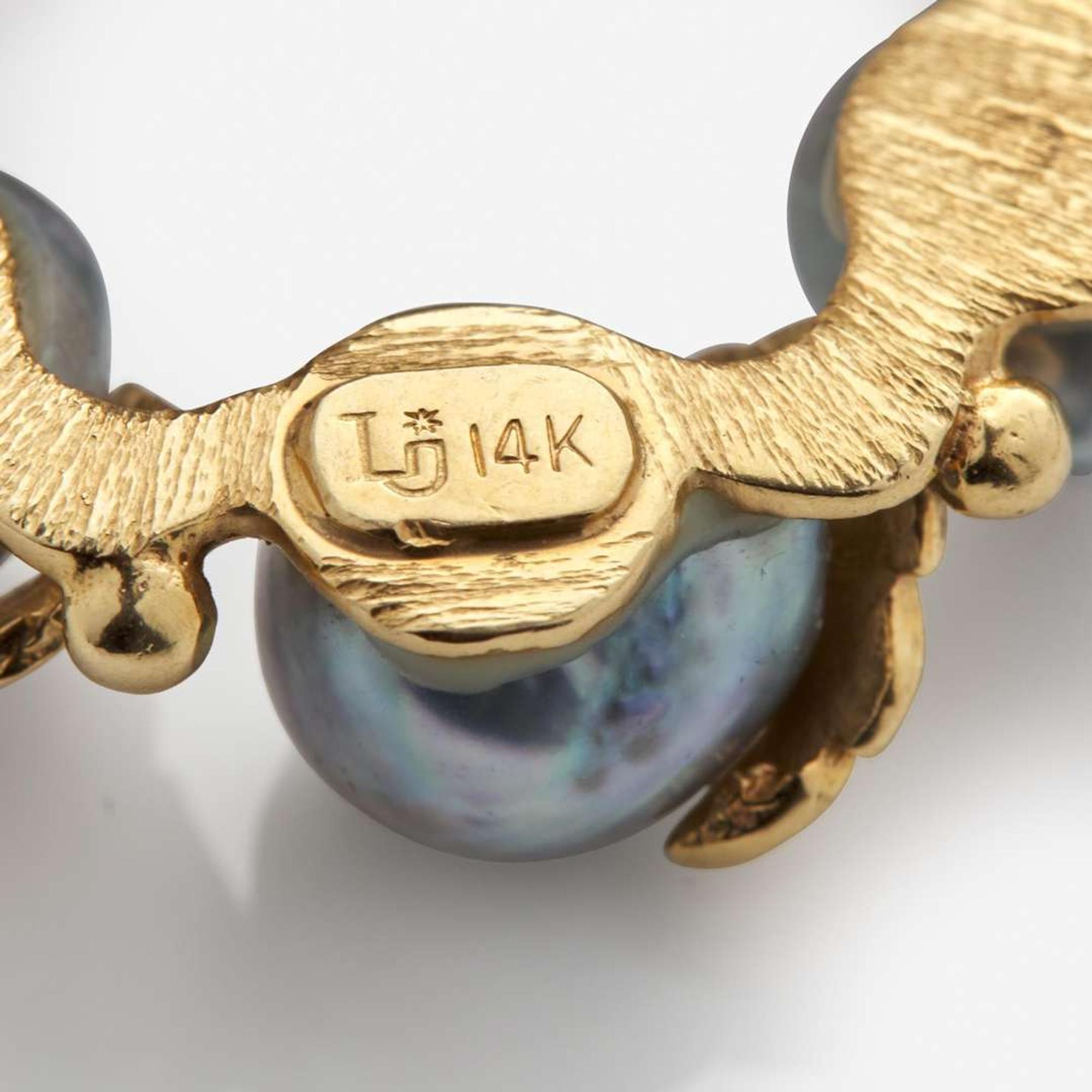 A Three-Piece Collection of 14K Yellow Gold and Pearl Jewelry