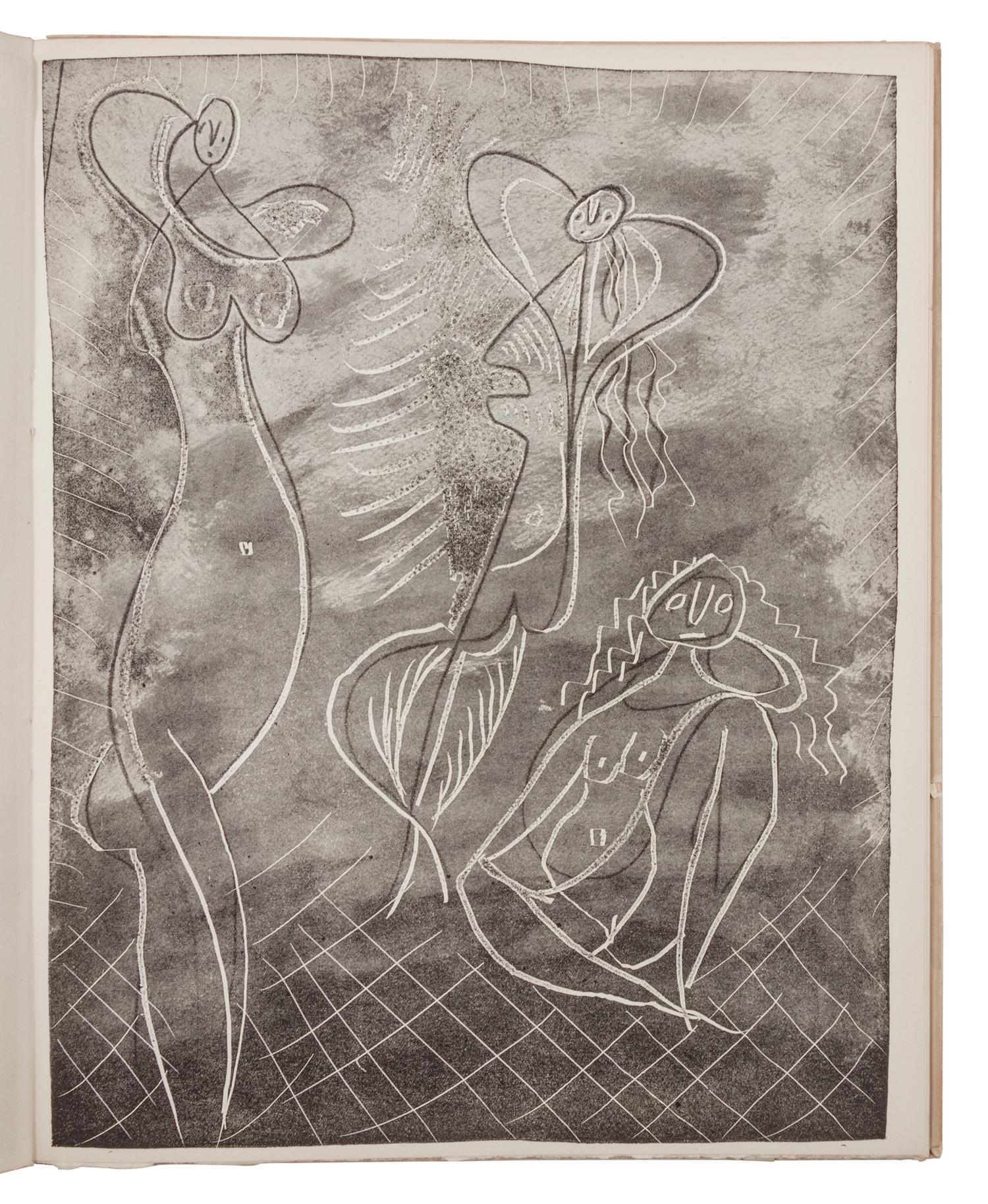 [PICASSO, Pablo (1881-1973)]. HUGNET, Georges (1906-1974). La Chevre-feuille. Avec six gravures de Pablo Picasso . Paris: Robert-J. Godet, 1943.