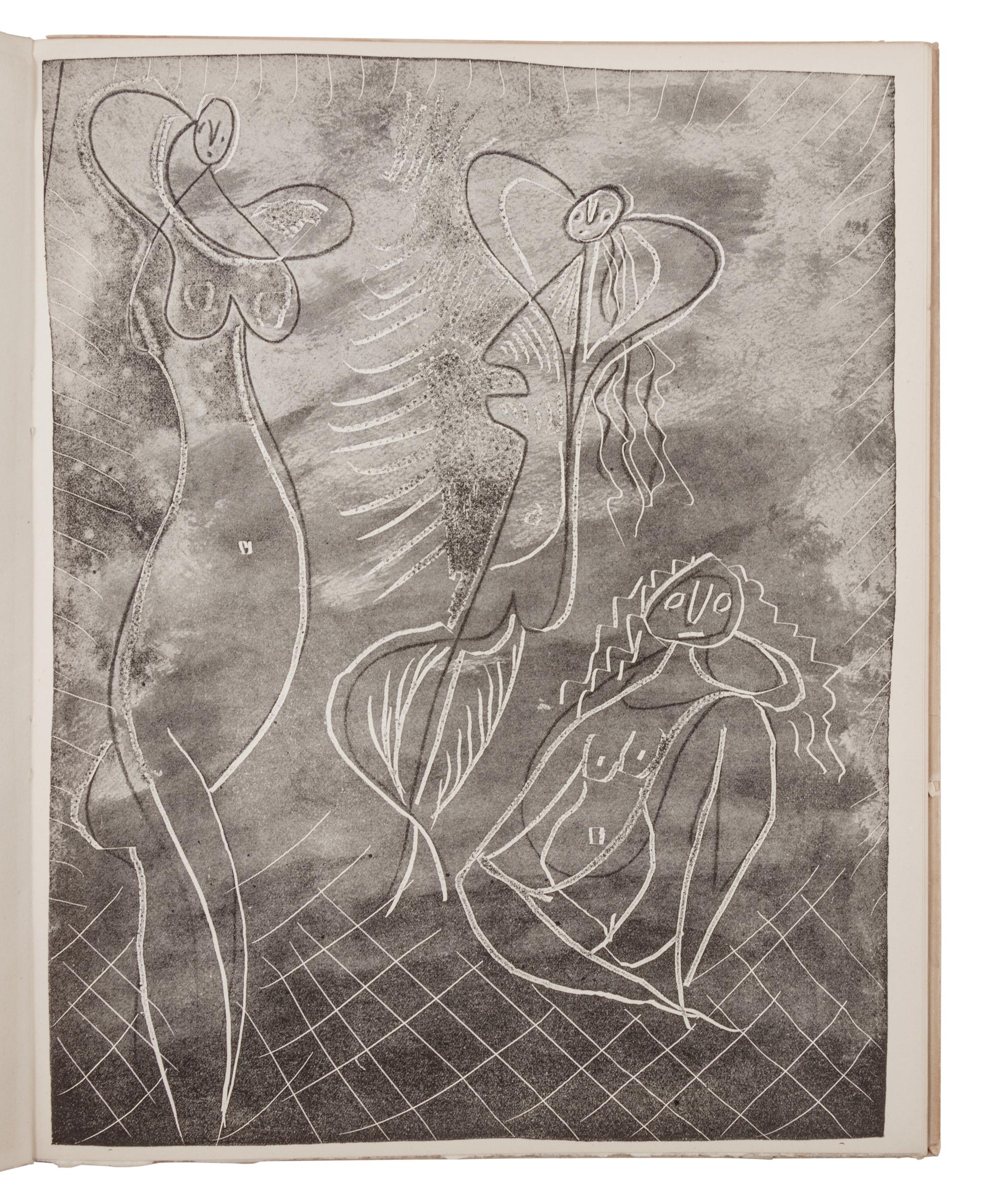 [PICASSO, Pablo (1881-1973)]. HUGNET, Georges (1906-1974). La Chevre-feuille. Avec six gravures de Pablo Picasso . Paris: Robert-J. Godet, 1943.