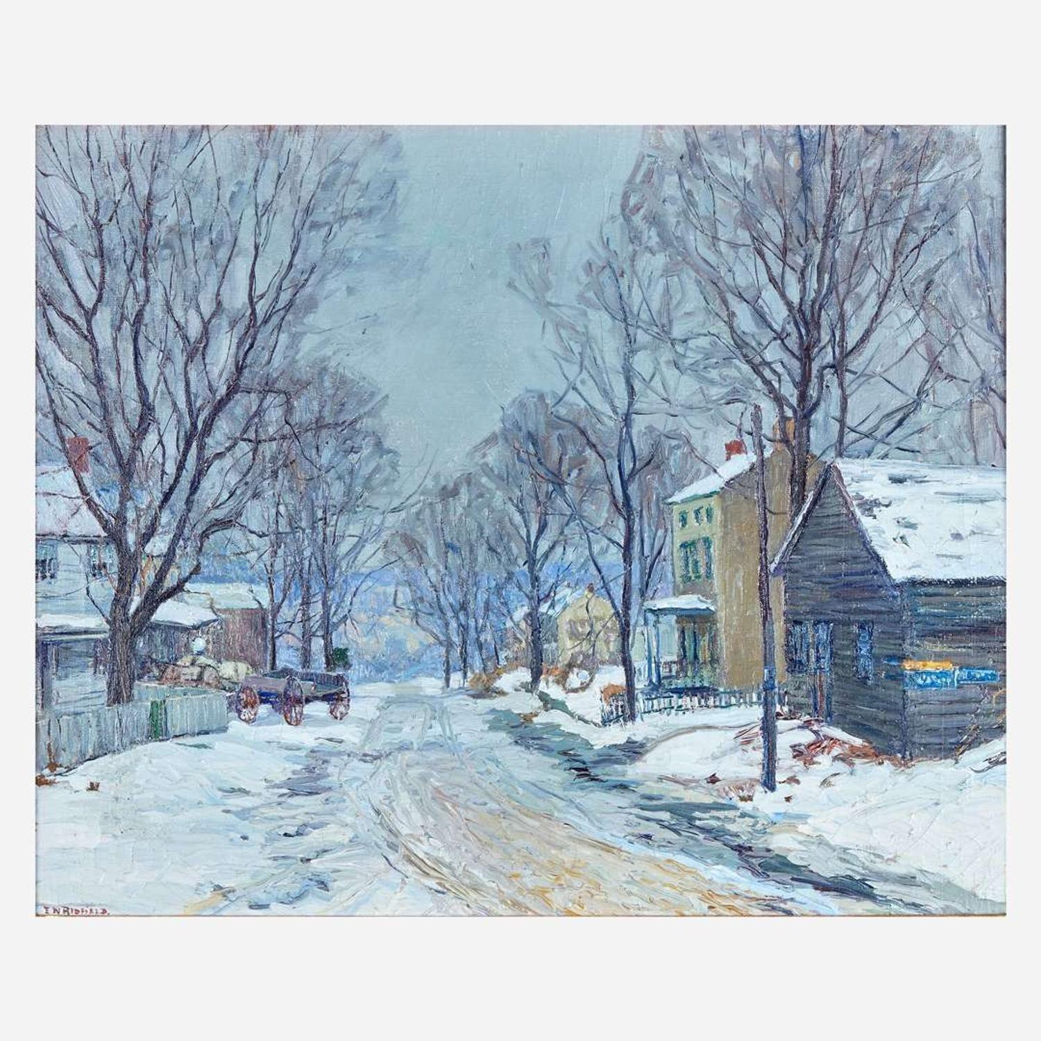 Edward Willis Redfield (American, 1869–1965) Country Road Winter