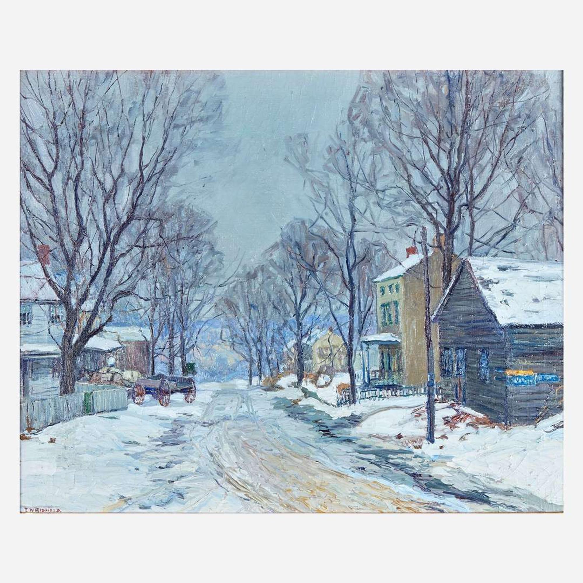Edward Willis Redfield (American, 1869–1965) Country Road Winter