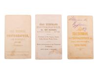 [EARLY PHOTOGRAPHY]. EISENMANN, Charles, photographer. A group of 3 CDVs of Illavaro the Egyptian. New York: ca 1880s.