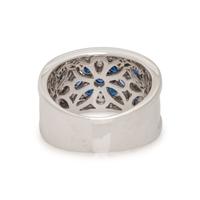 DIAMOND AND SAPPHIRE RING