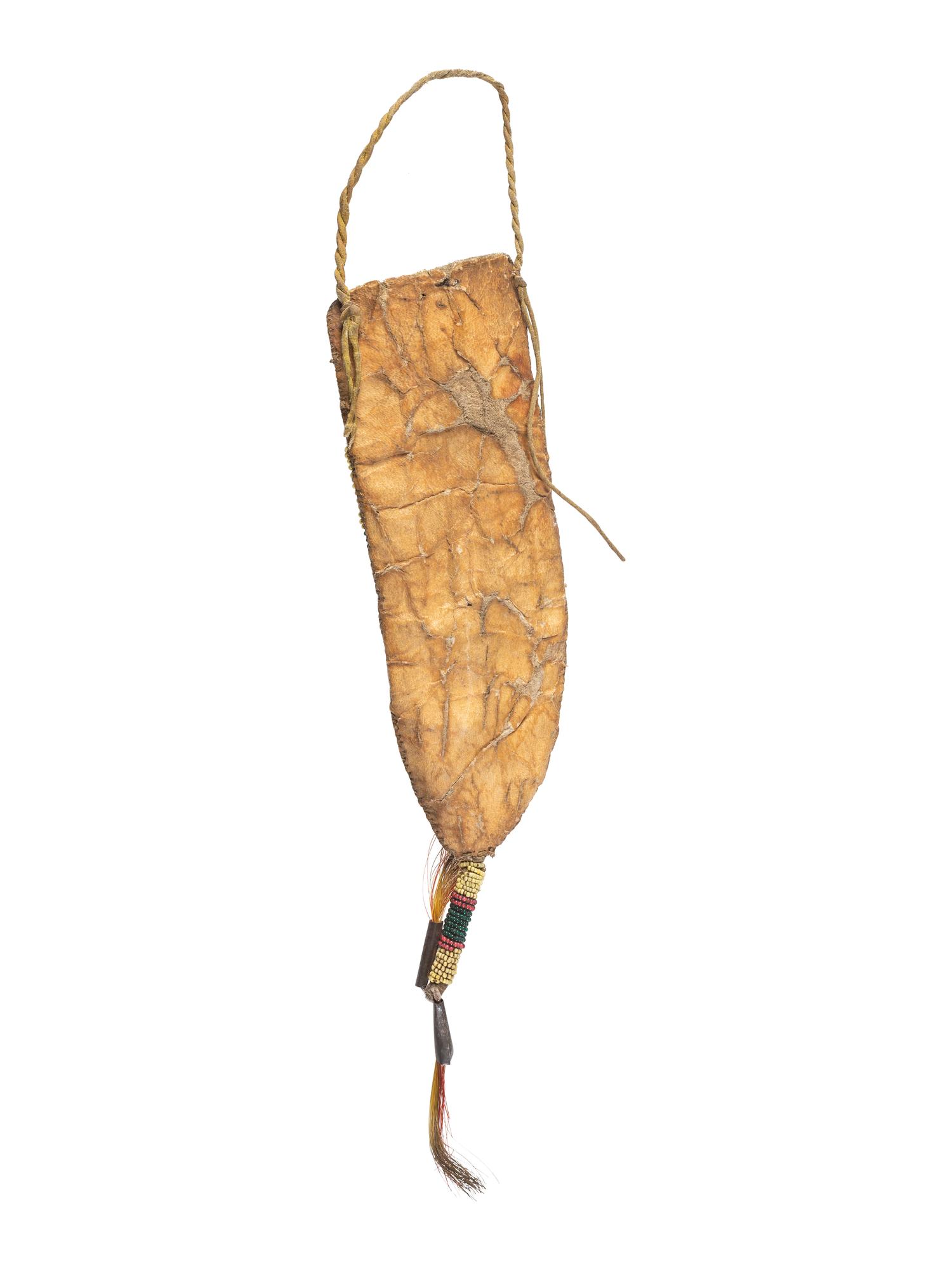 Sioux Beaded Buffalo Hide Knife Sheath