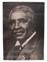 [AFRICAN AMERICANA]. Large format portrait of George Washington Carver.
