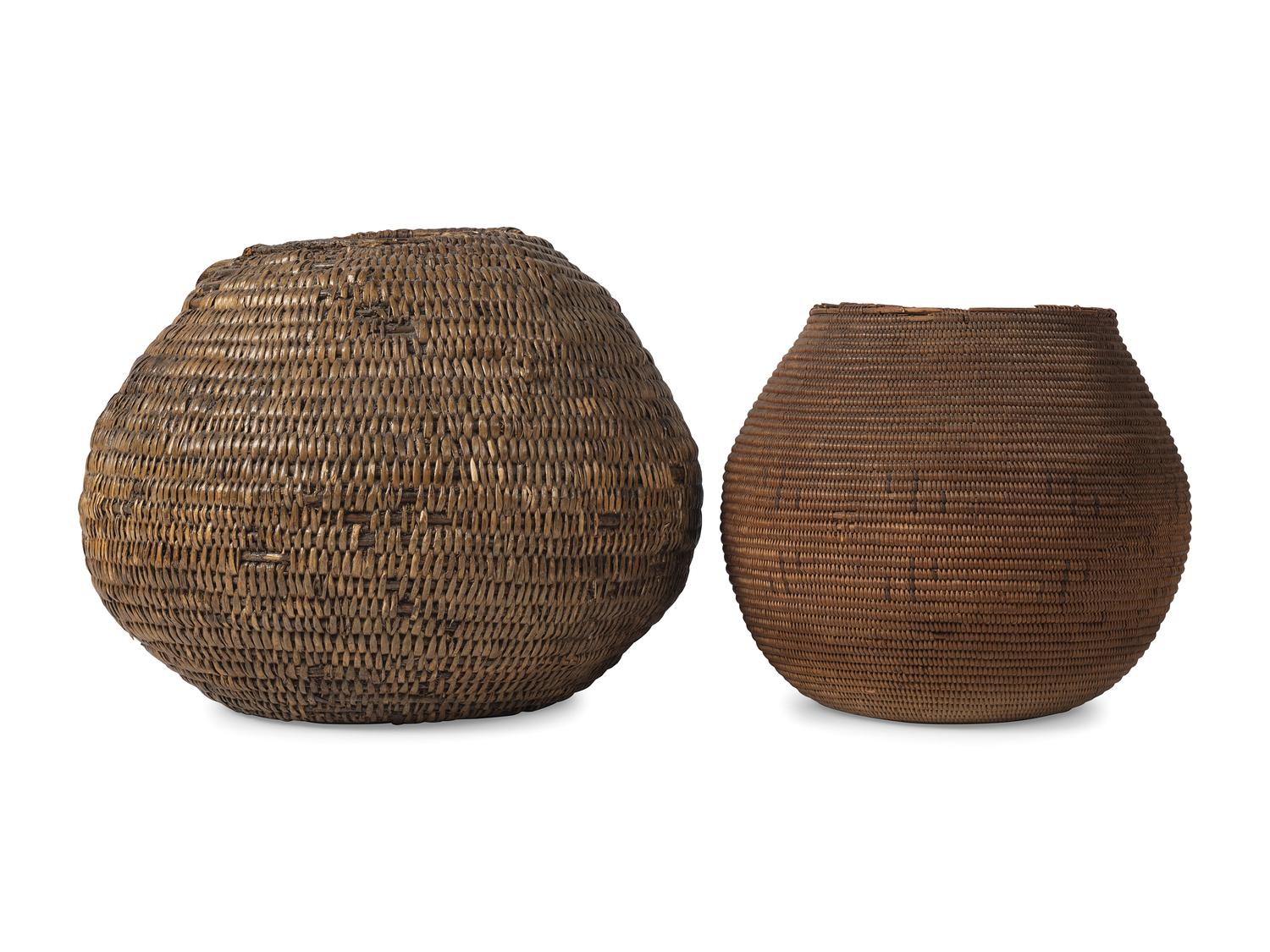 Chemehuevi Basket and Jicarilla Apache Canteen
