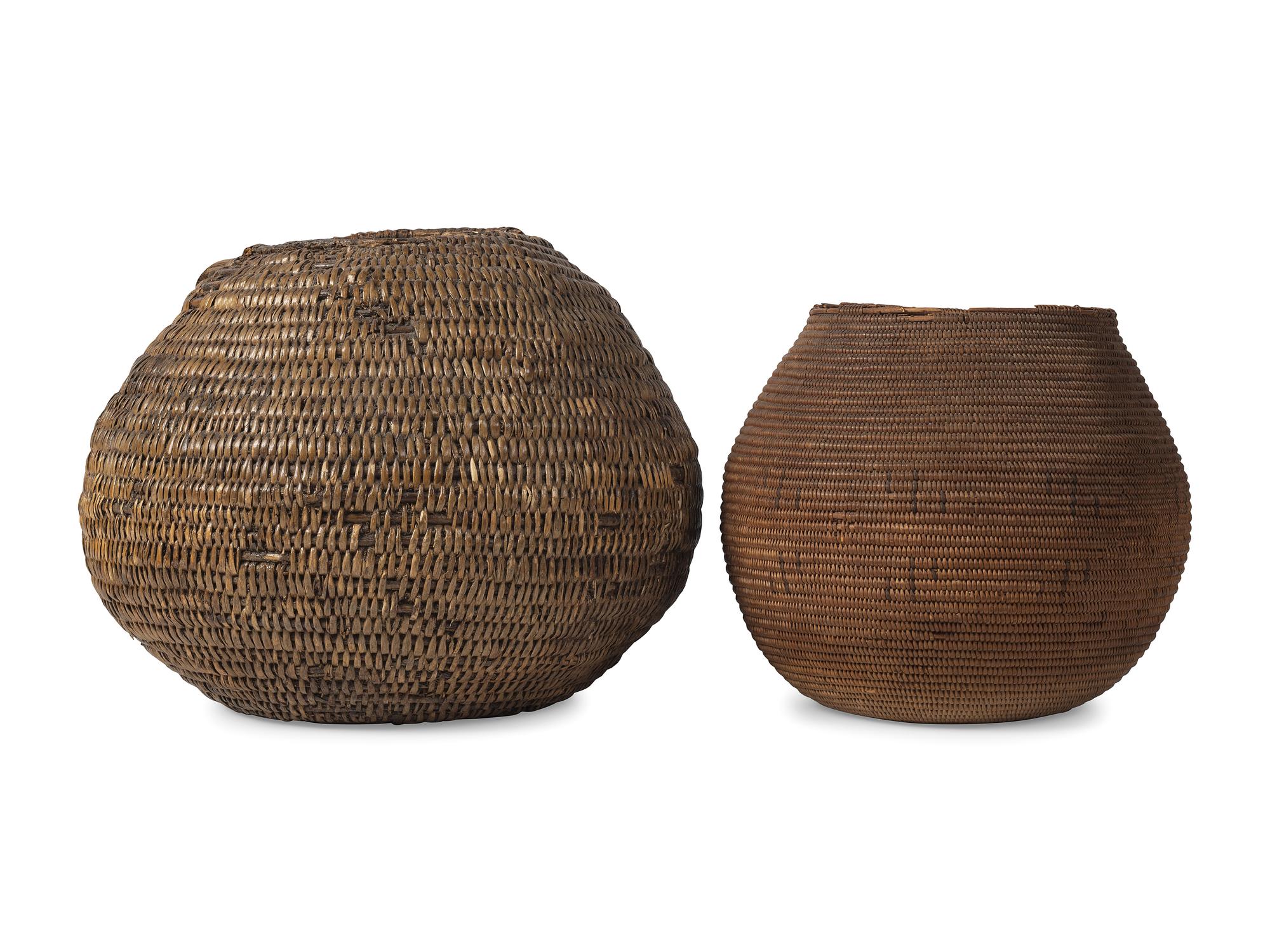 Chemehuevi Basket and Jicarilla Apache Canteen