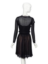Christian Dior by John Galliano , Lace-Trim Knit Dress & Cardigan