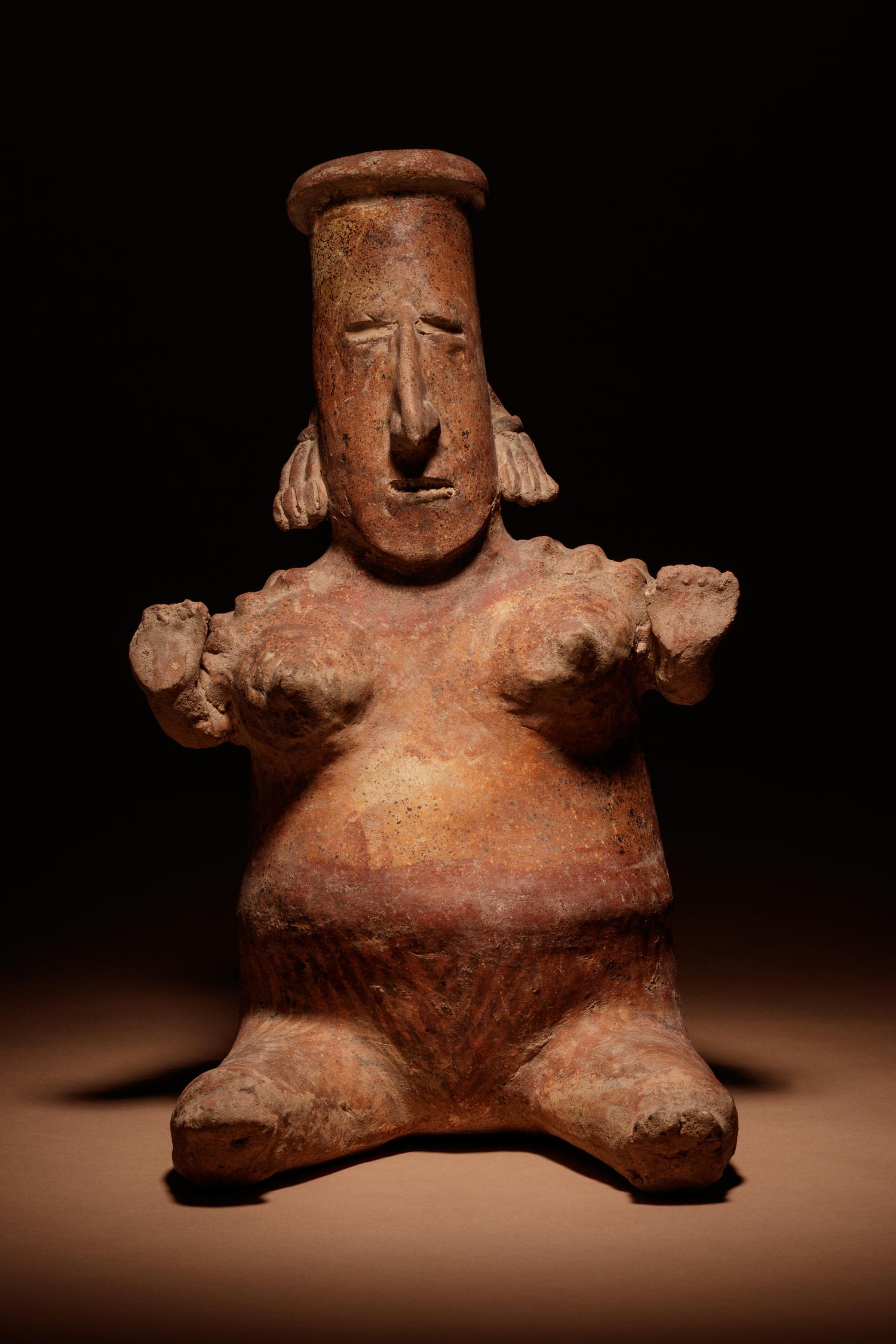 A Nayarit Terracotta Seated Female Figure