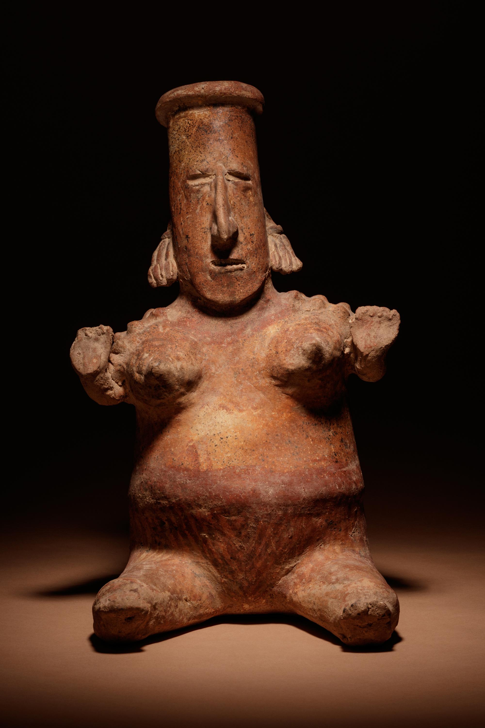 A Nayarit Terracotta Seated Female Figure