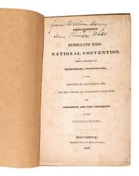 [HARRISON, William Henry (1773-1841)]. A group of pamphlets including campaign biographies