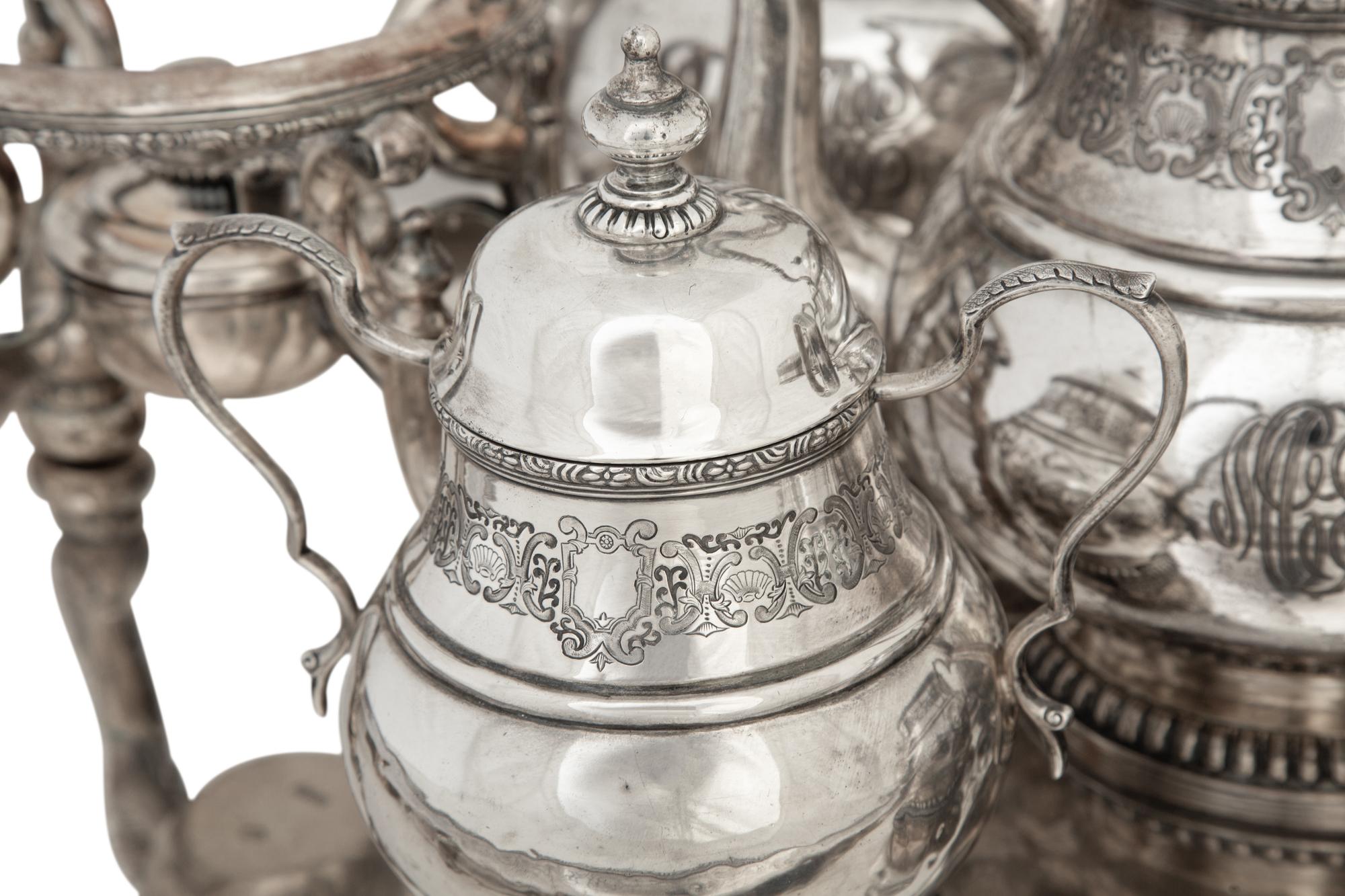 An American Silver Seven- Piece Tea and Coffee Service — 20th Century