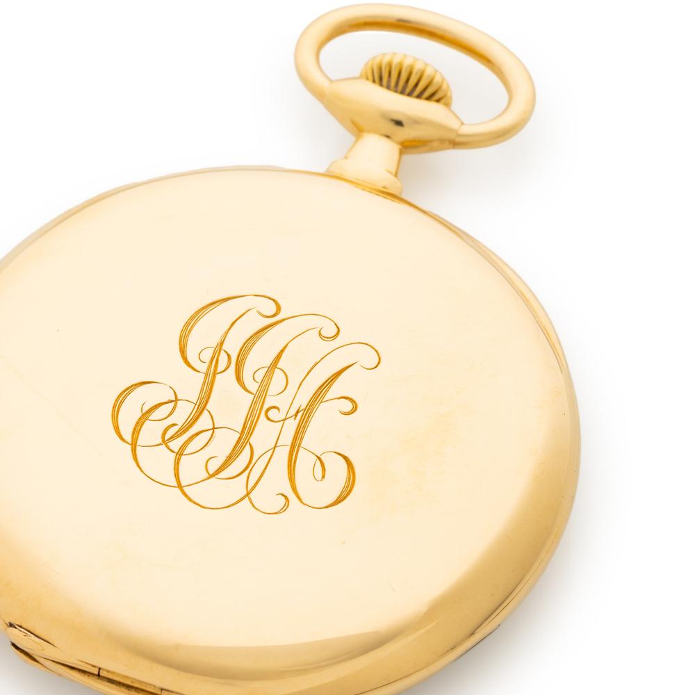 John Jacob Astor IV's Patek Philippe for Tiffany & Co., 18K Yellow Gold Pocket Watch