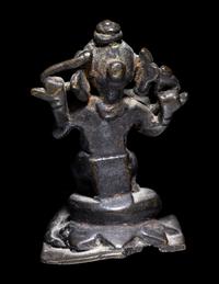 A Small Indian Bronze Figure of Ganesha