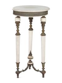A Continental Gilt Bronze and Marble Side Table