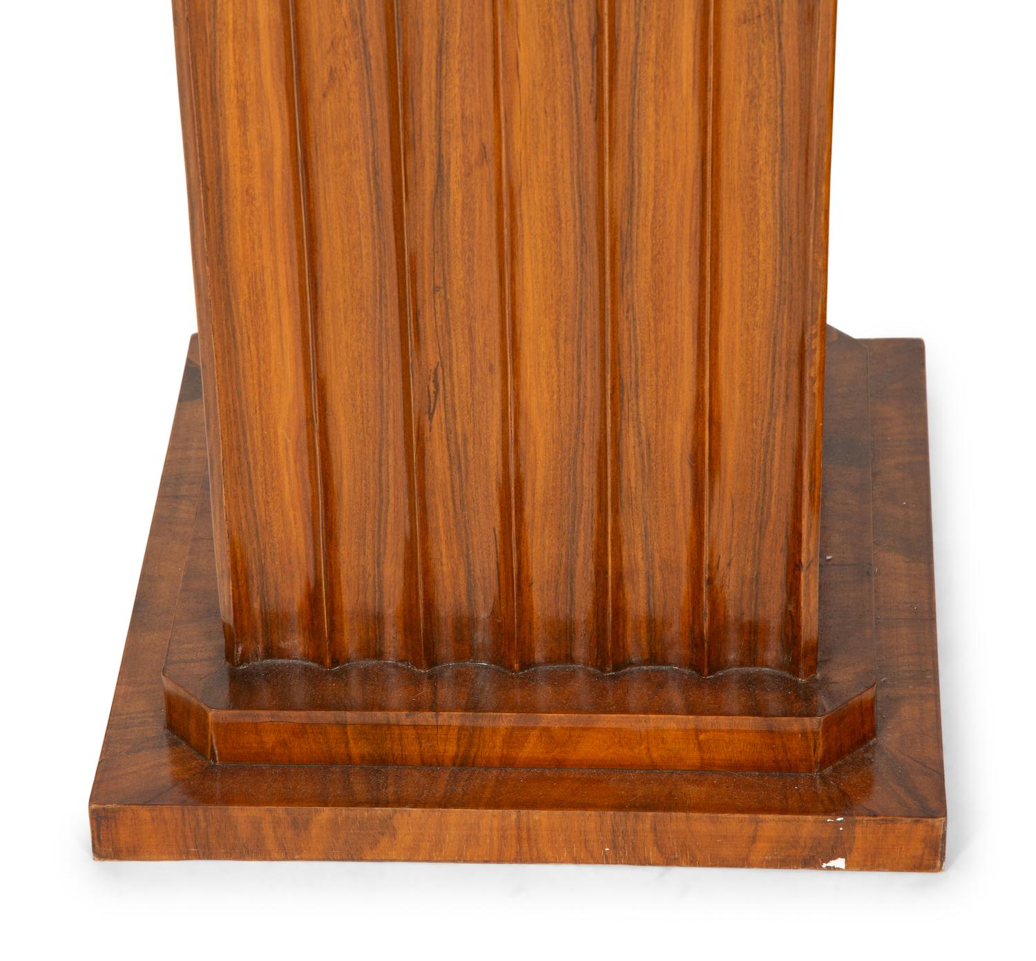 A Pair of Art Deco Style Rosewood Pedestals