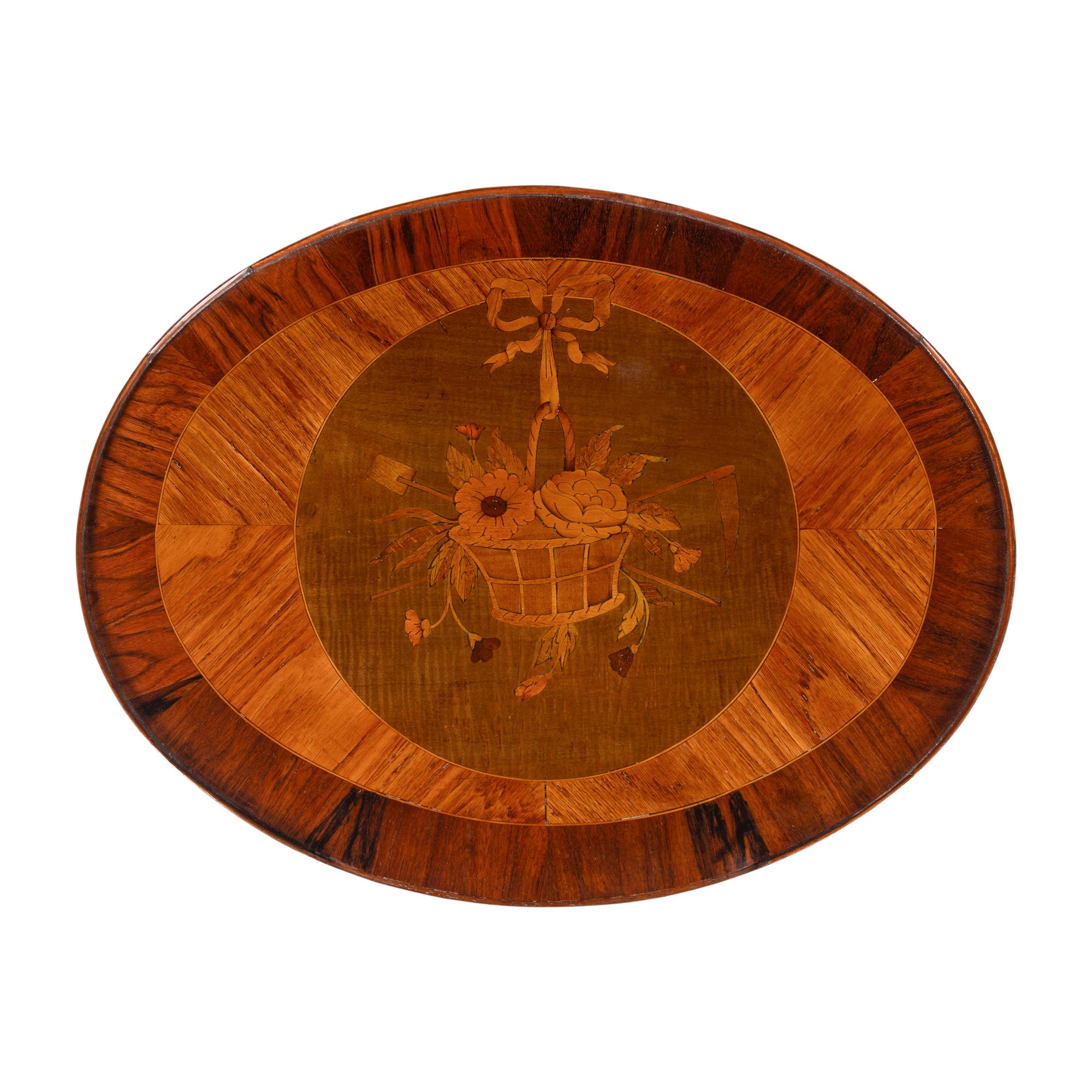 A Louis XVI Style Kingwood and Marquetry Writing Table