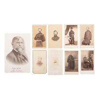 [Lincoln, Abraham] Group of Eight Photographs of Lincoln Conspirators Military Trial and Commission Members