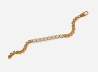 An 18K Yellow Gold and Diamond Bracelet