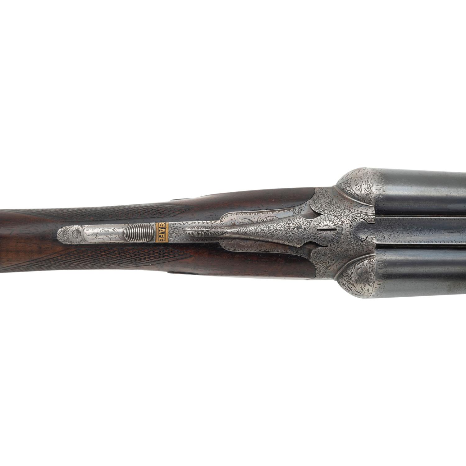 **Finely Engraved Mortimer & Son Side by Side 12 Bore Shotgun with Anson & Deeley Boxlock