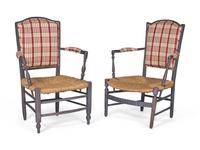 A Near Pair of French Provincial Painted Fauteuils