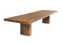 An R and Y Agousti Bamboo and Resin Veneered Dining Table
