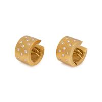 YELLOW GOLD AND DIAMOND EARRINGS