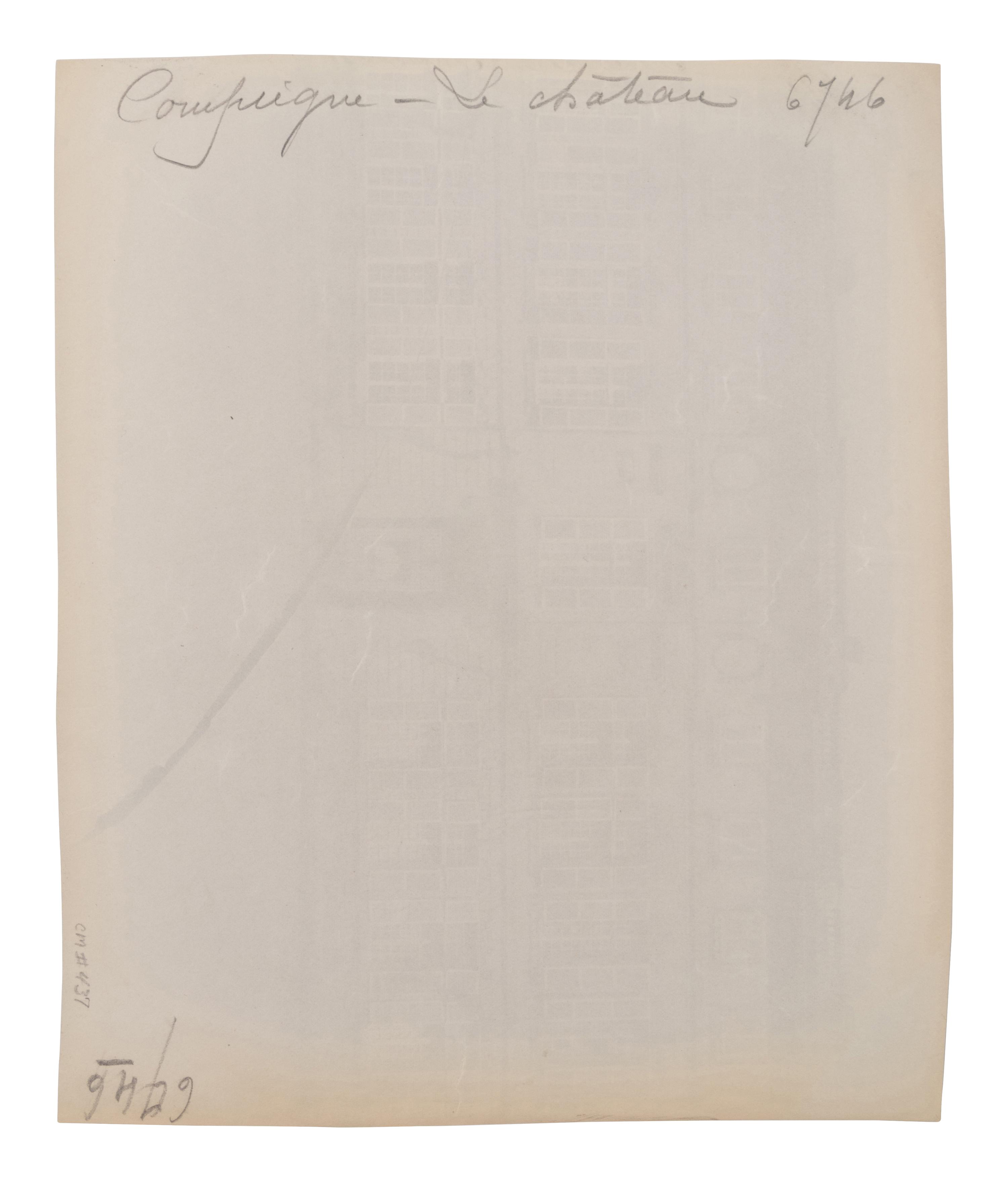 A group of three photographs (Compiègne–le Château , 1910; Château d'Écouen [6771] , 1911; Château d'Écouen [6772] , 1911)