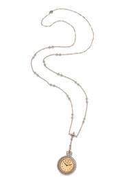 LACLOCHE FRÈRES, ANTIQUE, ENAMEL AND DIAMOND PENDANT WATCH