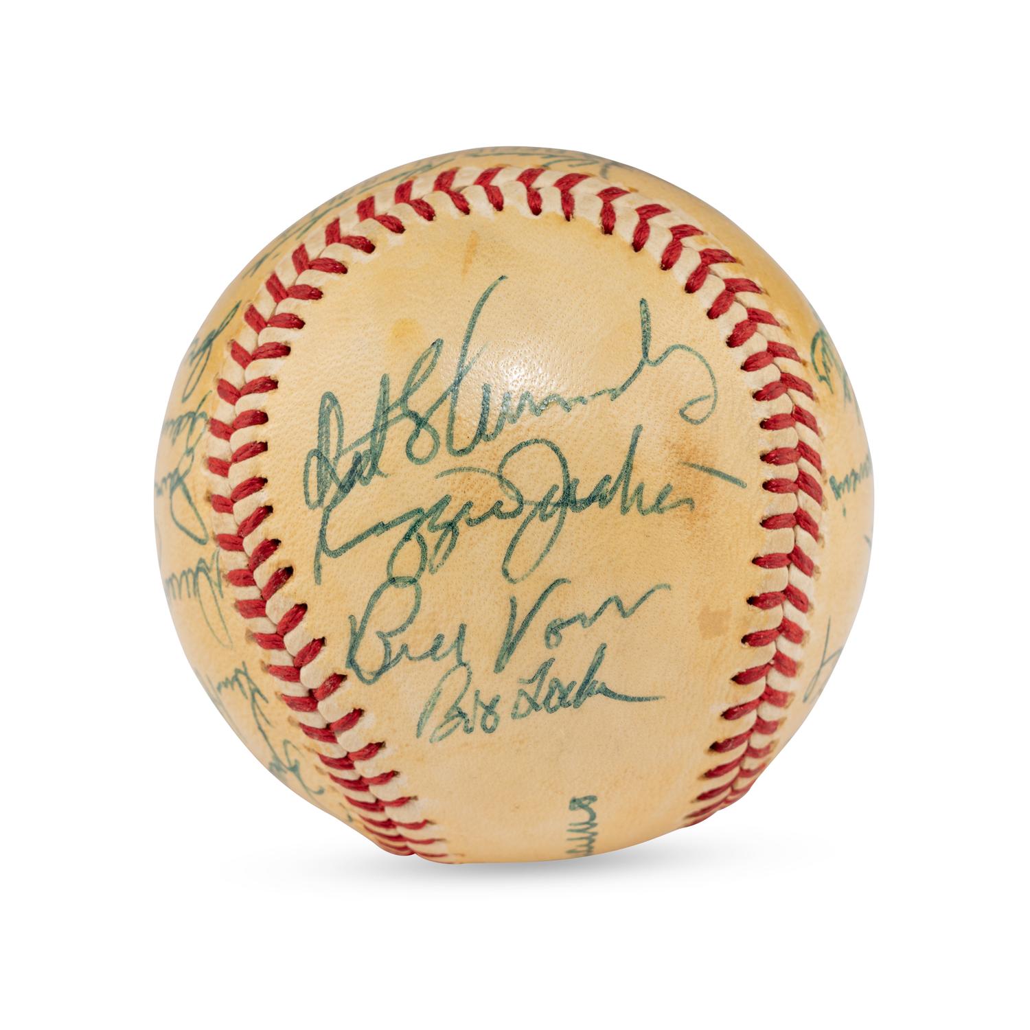 A 1972 World Series Champions Oakland Athletics Team Signed Autograph Baseball (Beckett Authentication Services Letter of Authenticity)