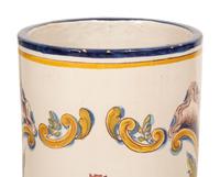 A Portuguese Glazed Ceramic Umbrella Jar