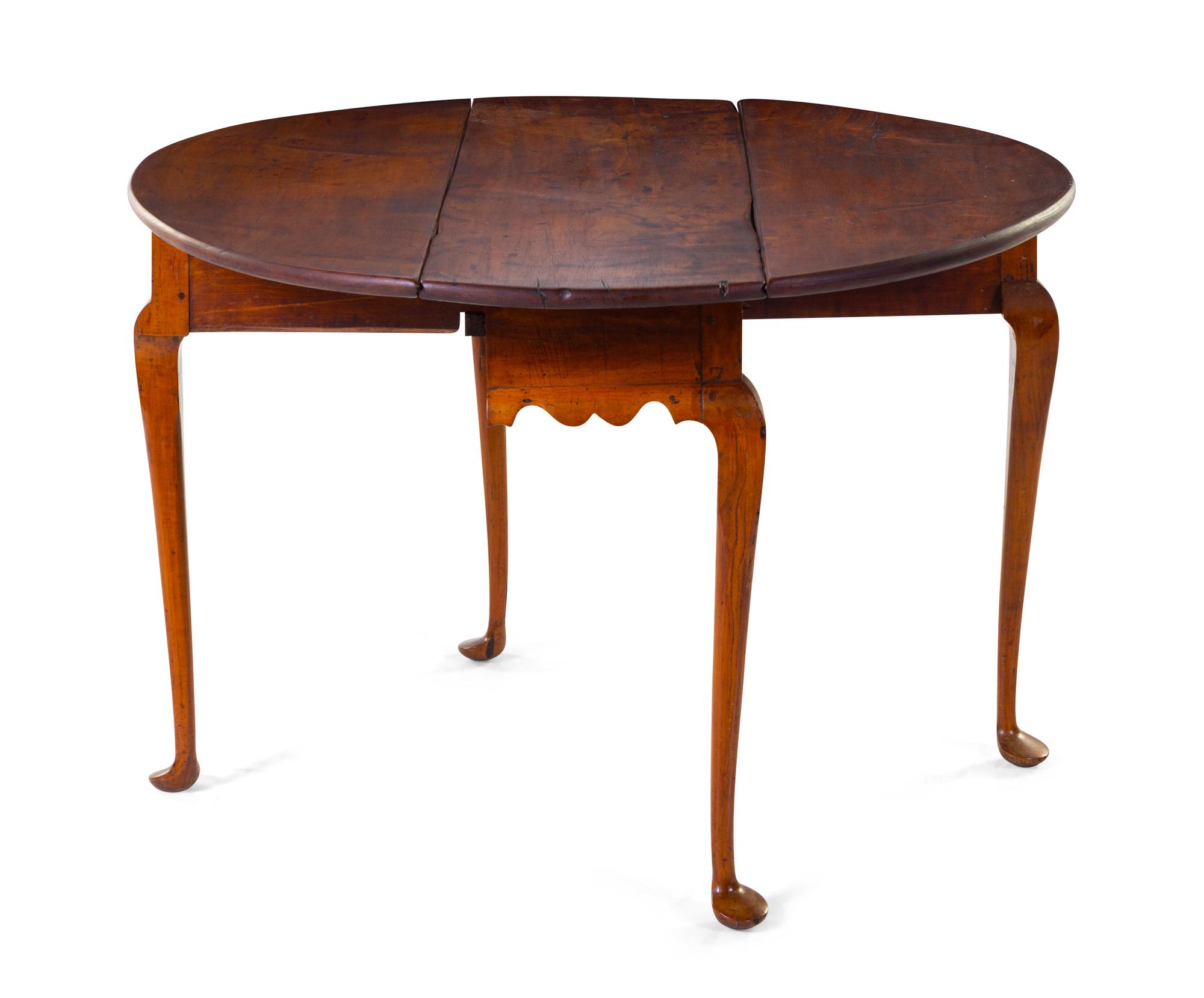A Queen Anne Cherry Drop-Leaf Table