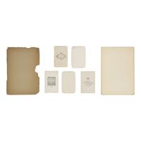 [Civil War]. A group of 6 items related to CSA President Jefferson Davis, including CDVs and a memorial program, comprising: