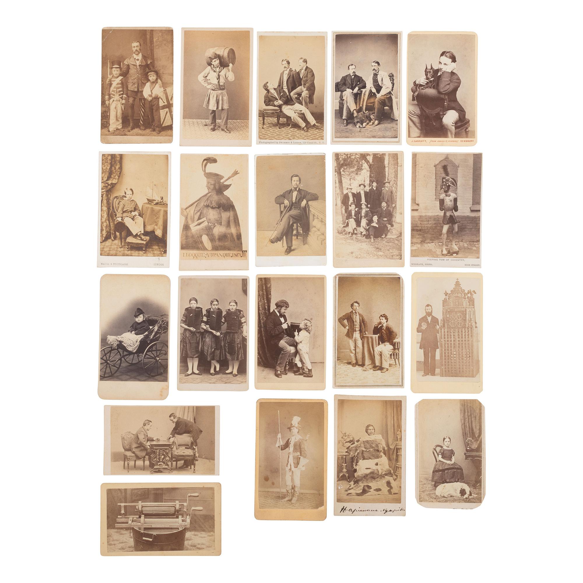 [Early Photography] Group of 80 Carte de Visites of American and European Subjects