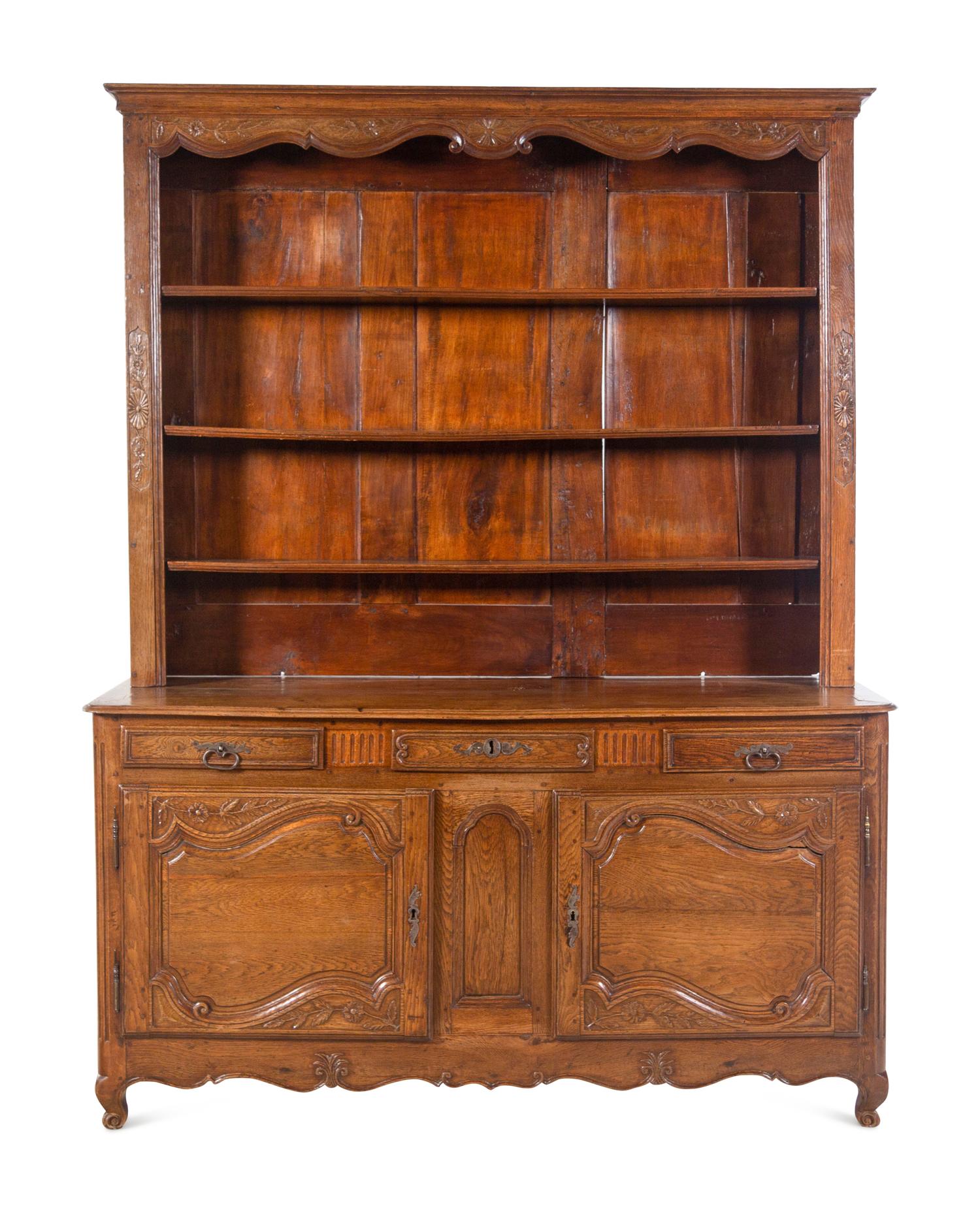 A French Provincial Oak Vaisselier