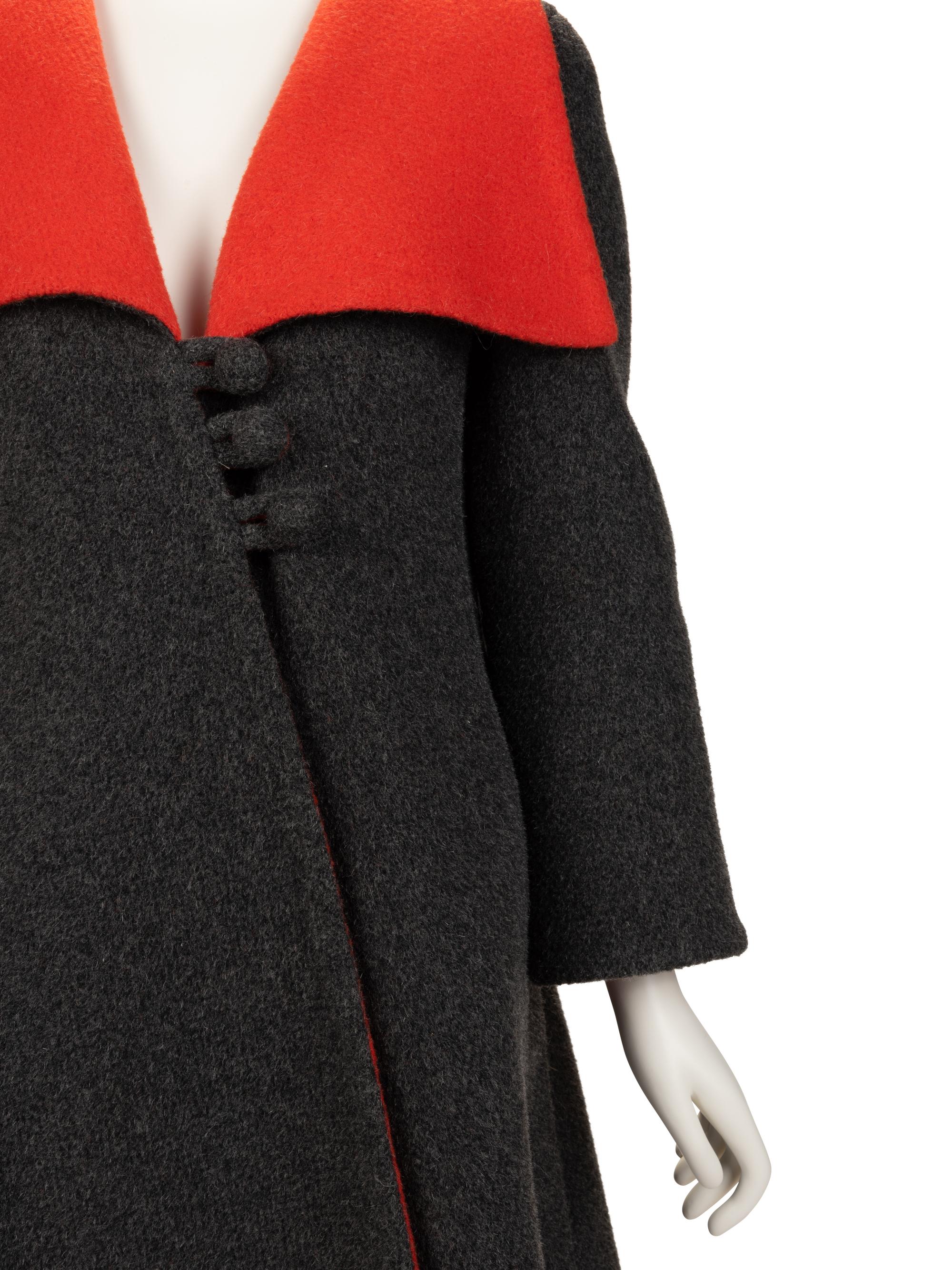 Three Designer Coats: Two Pauline Trigère, One Bill Blass, 1980-90s