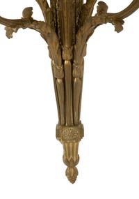 A Pair of Louis XVI Style Gilt Bronze Sconces