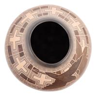 Sgraffito Pottery Jars