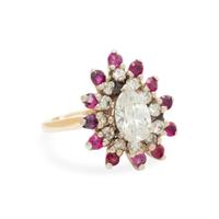 DIAMOND AND RUBY RING