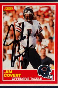 A Collection of Chicago Bears Hall of Fame Signed Trading Card Displays Featuring Steve McMichael, Jim Covert and Stan Jones