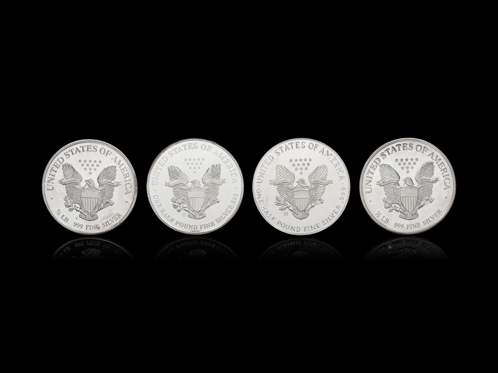 [PRIVATE ISSUE] Four 1/2-Pound Silver Rounds
