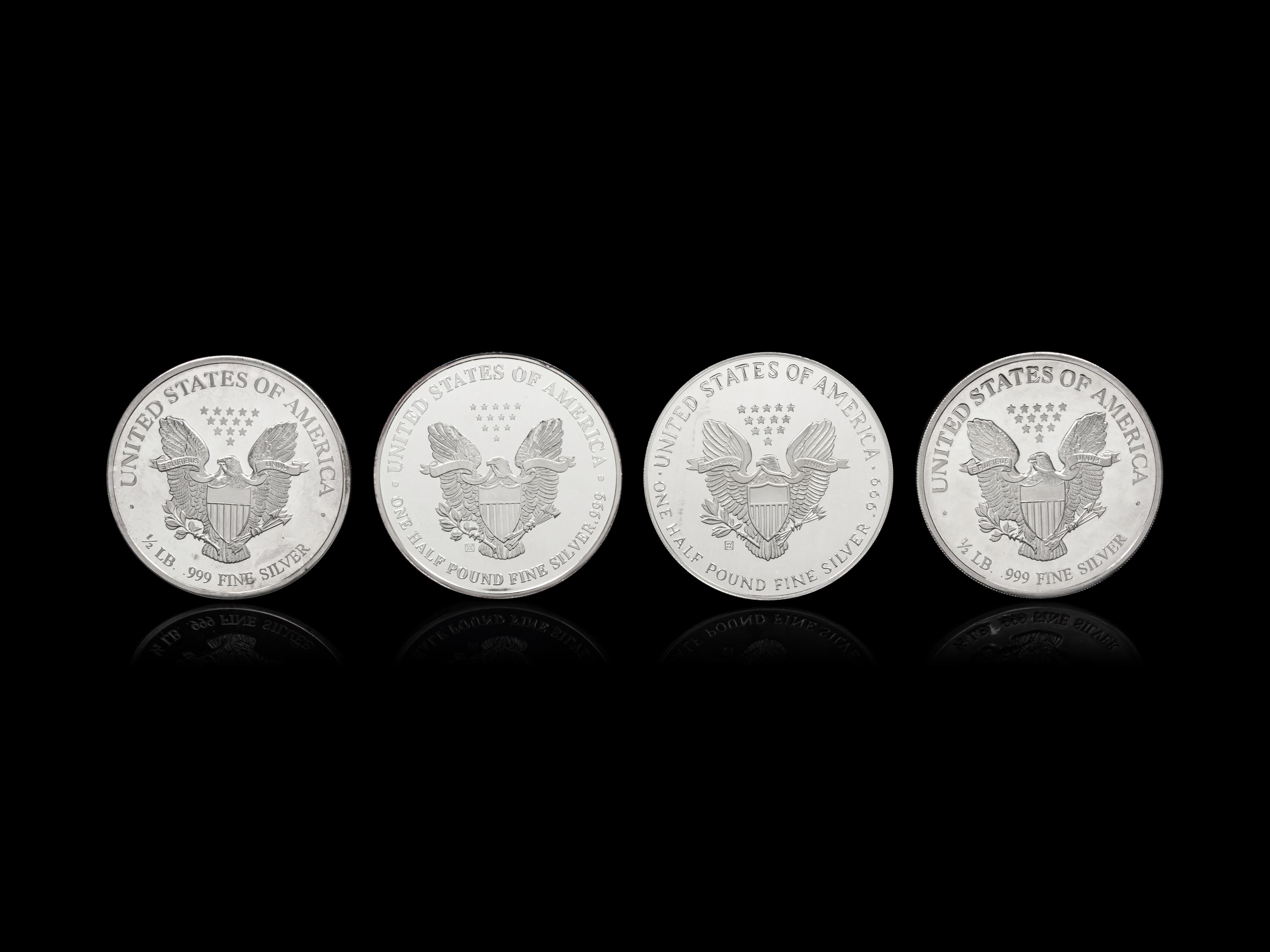[PRIVATE ISSUE] Four 1/2-Pound Silver Rounds