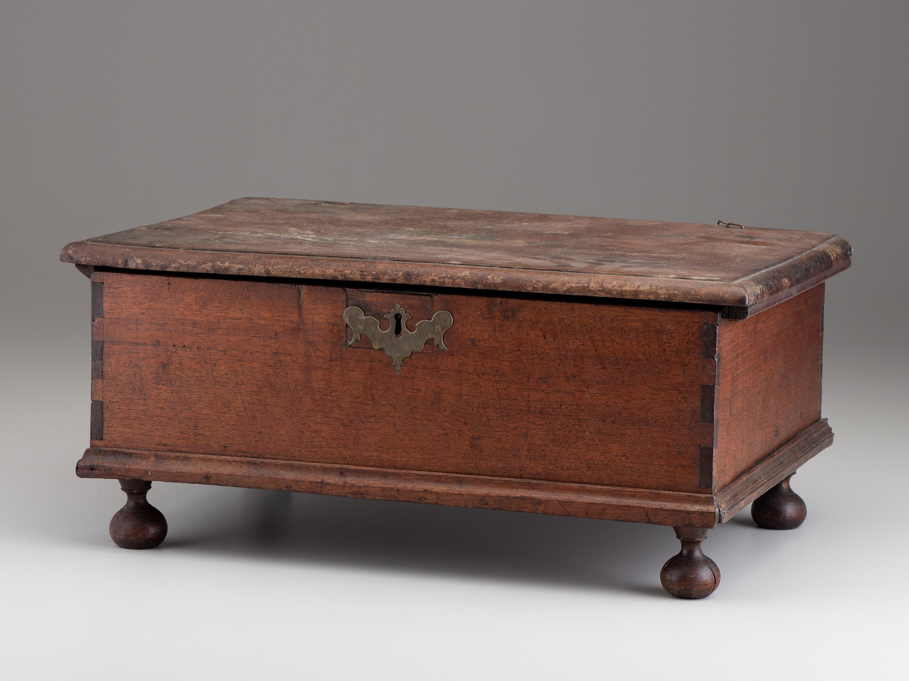 A William and Mary Style Walnut Bible Box