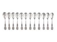 A Set of Twelve American Silver Francis I Ice Cream Spoons