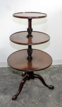 A Georgian Style Mahogany Dumbwaiter Height 41 3/4 inches. — 19TH/20TH CENTURY