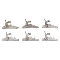 Six US Model 1861 Contract Rifle Musket Locks, Including Robinson, Norwich & Windsor Locks