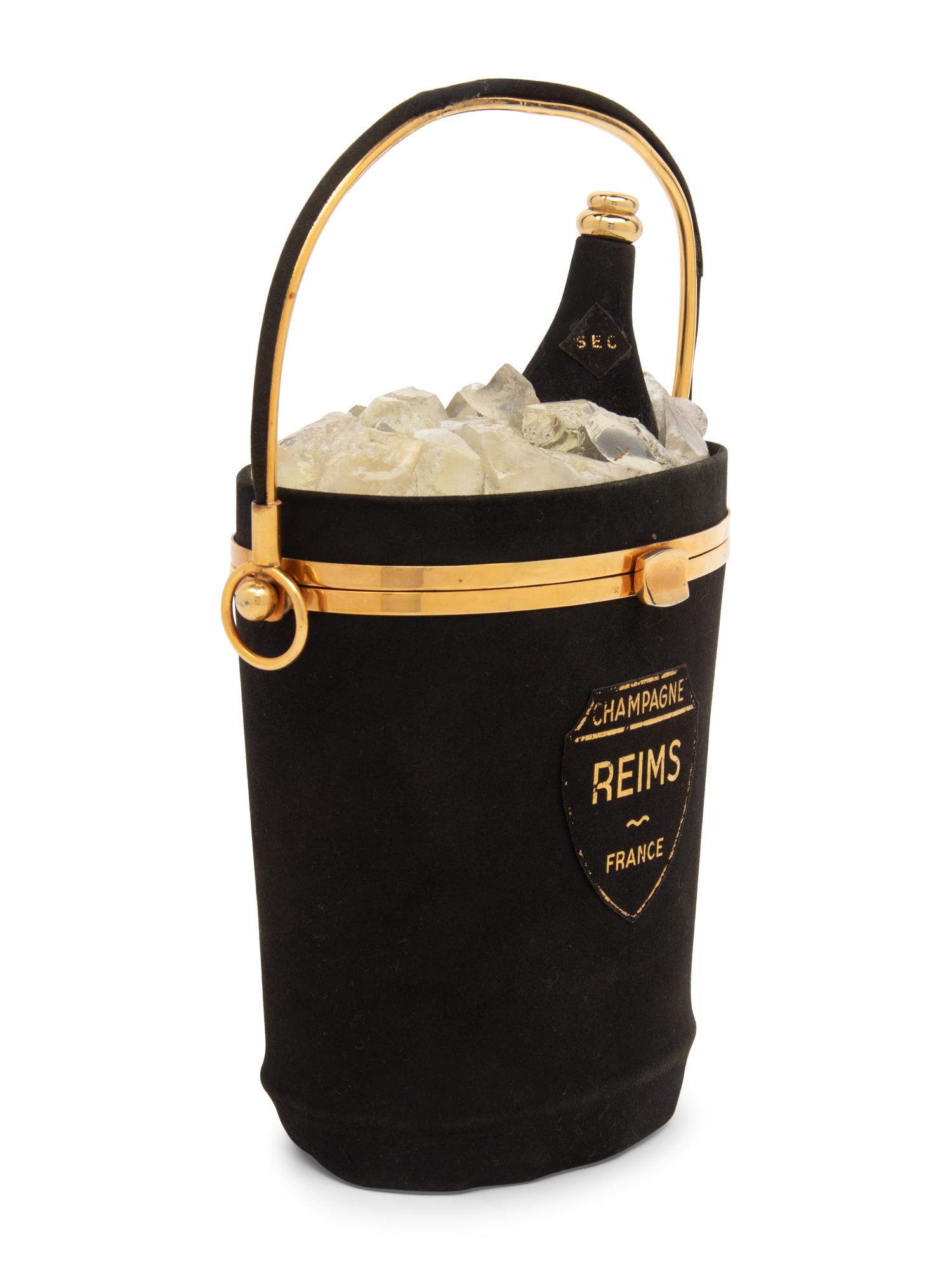 ANNE-MARIE, CHAMPAGNE BUCKET BAG