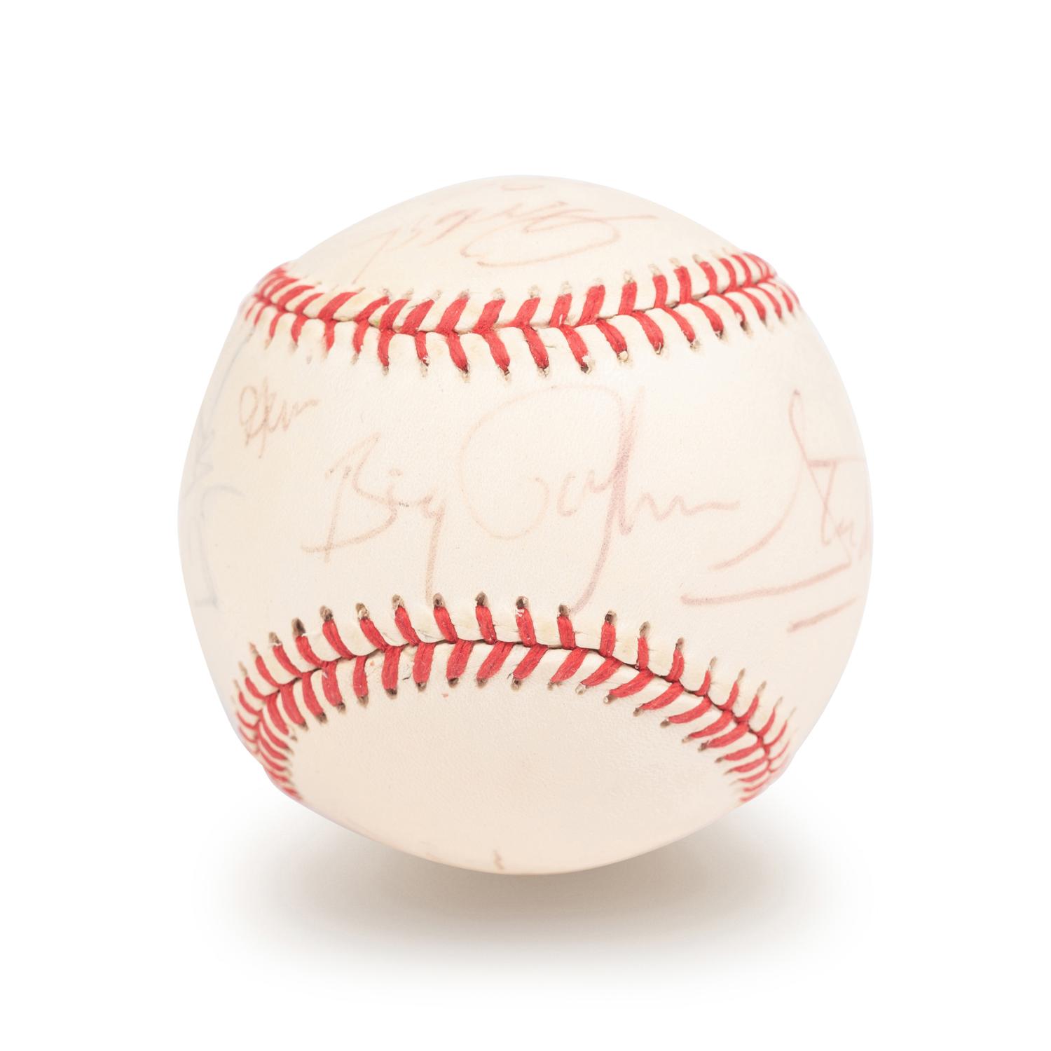 A Pro Wrestling Multi Signed Autograph Baseball Including Big John Studd