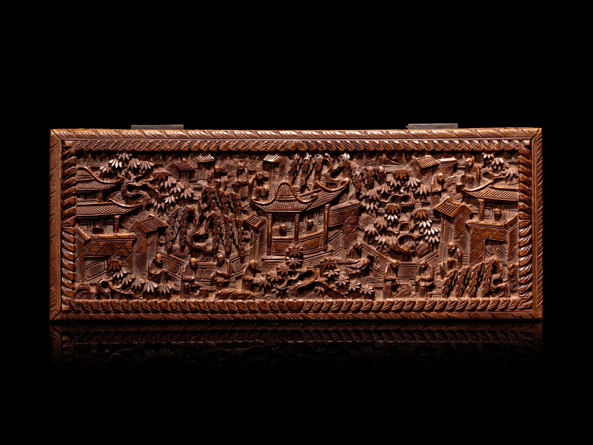 Four Chinese Carved Wood Articles