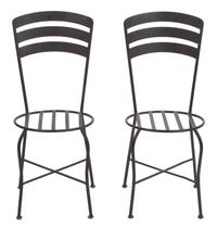 Ten Black Metal Bistro Chairs — 20TH CENTURY